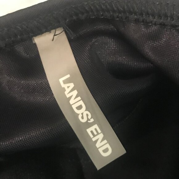 Lands' End Tankini Top Womens 10 DD Black Twist Front Swim Adjustable Straps - Picture 5 of 9